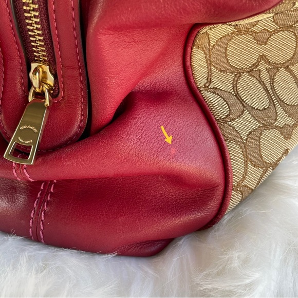 Coach Signature Jacquard Leather Lexy Shoulder Handbag F27579. Twilly included - Picture 17 of 17